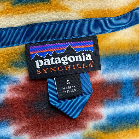 Patagonia Synchilla Women's Snap-T Fleece Vest Wild Desert Prairie Gold Size S - Picture 4 of 5